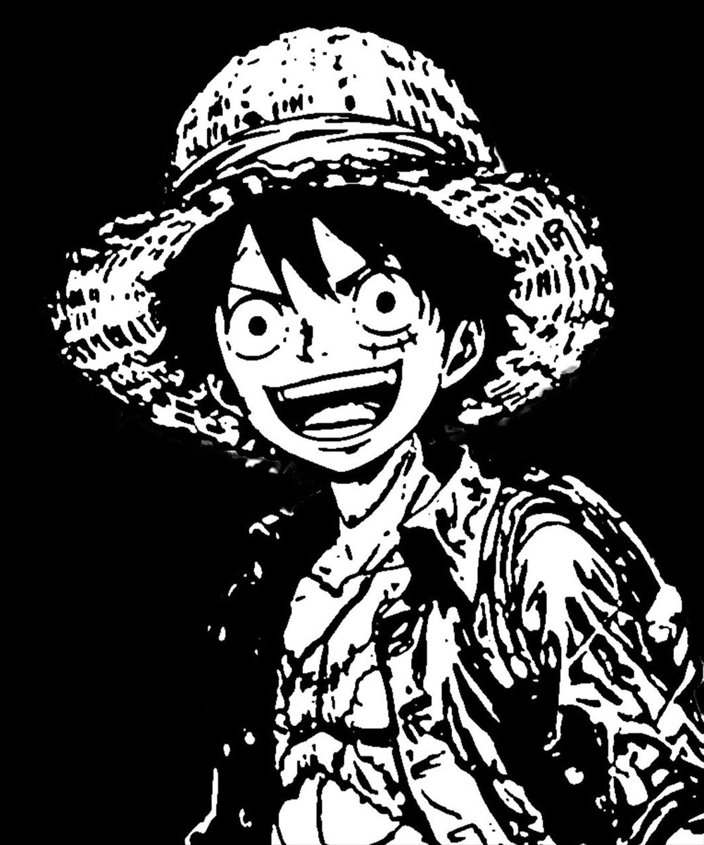 Monkey D Ruffy als ein Aluminium Bild von Epry.