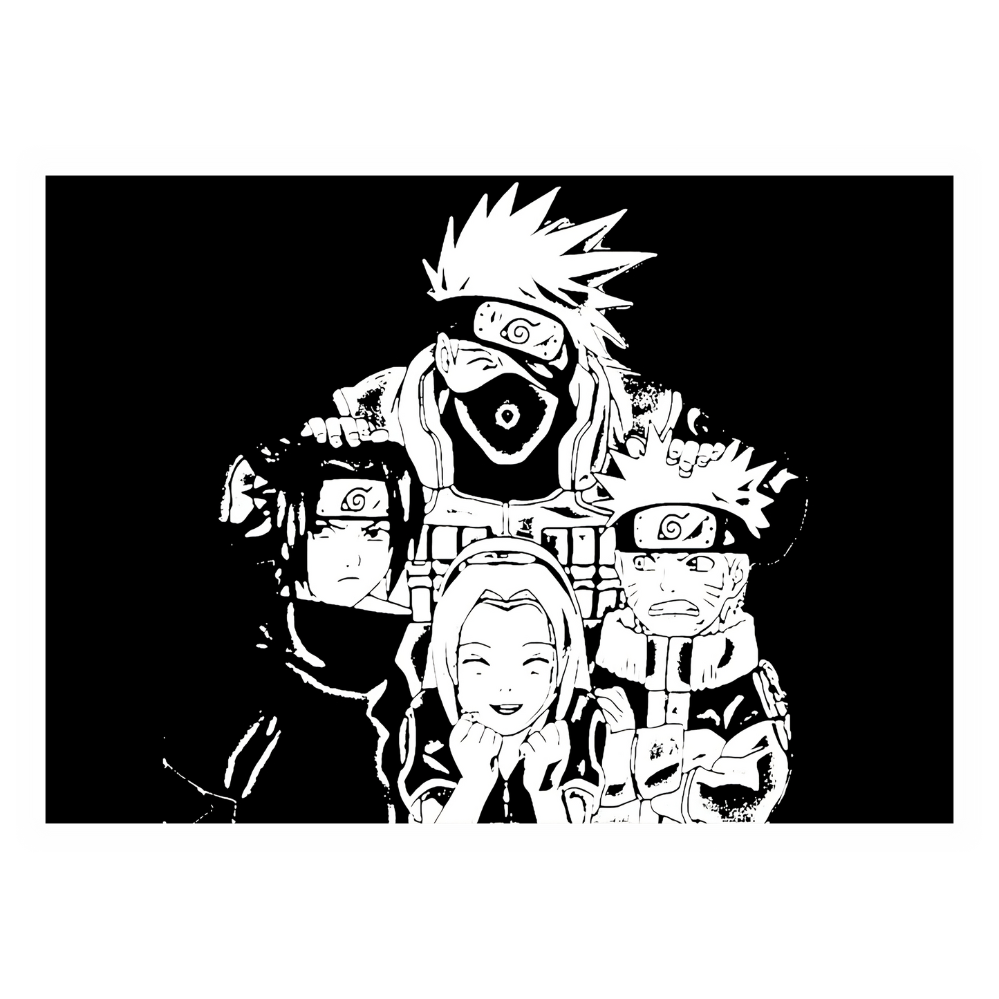 Naruto Team 7 Epry Aluminium Bild.