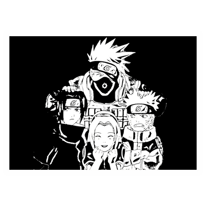 Naruto Team 7 Epry Aluminium Bild.