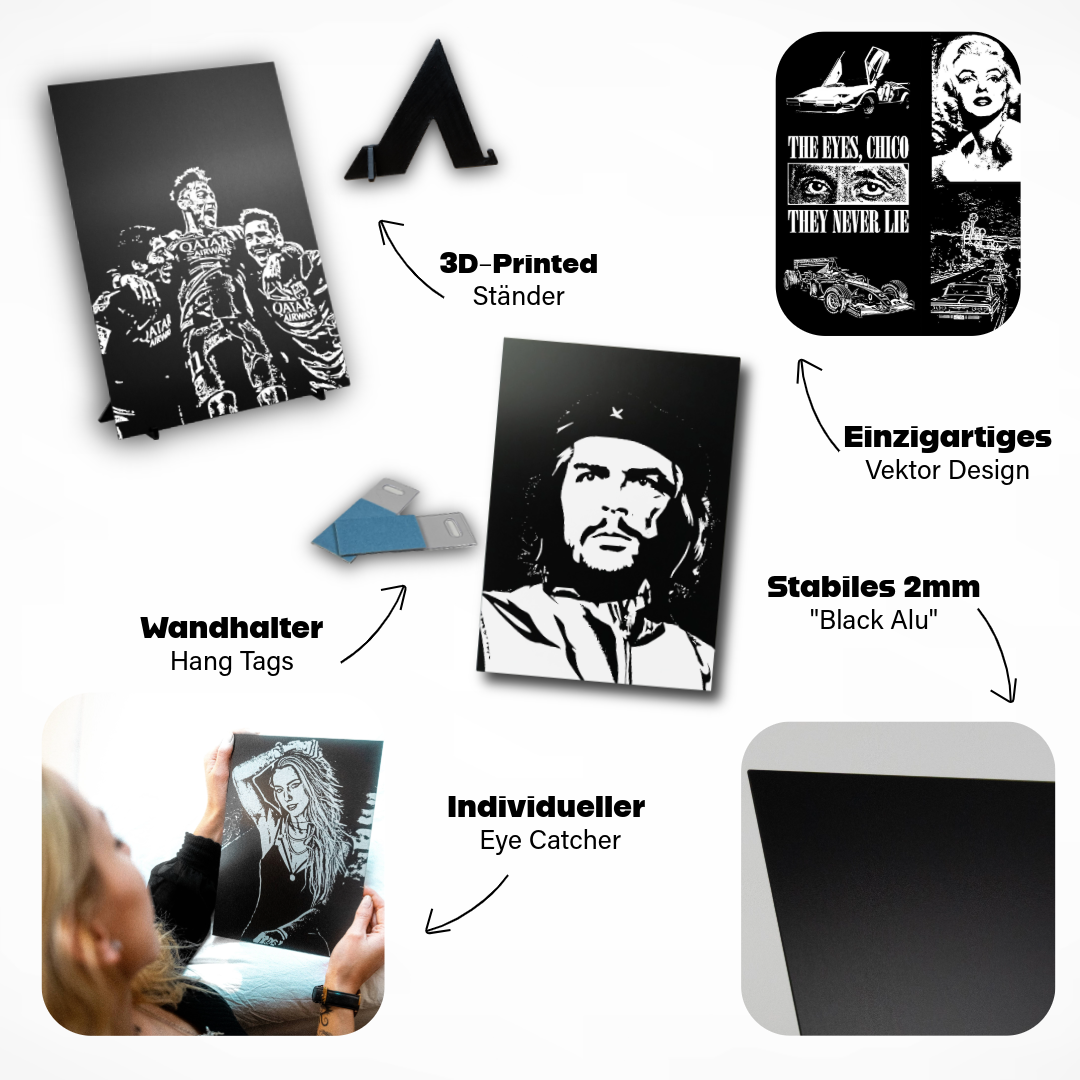 Monkey D. Ruffy - Premium Aluminium Bild