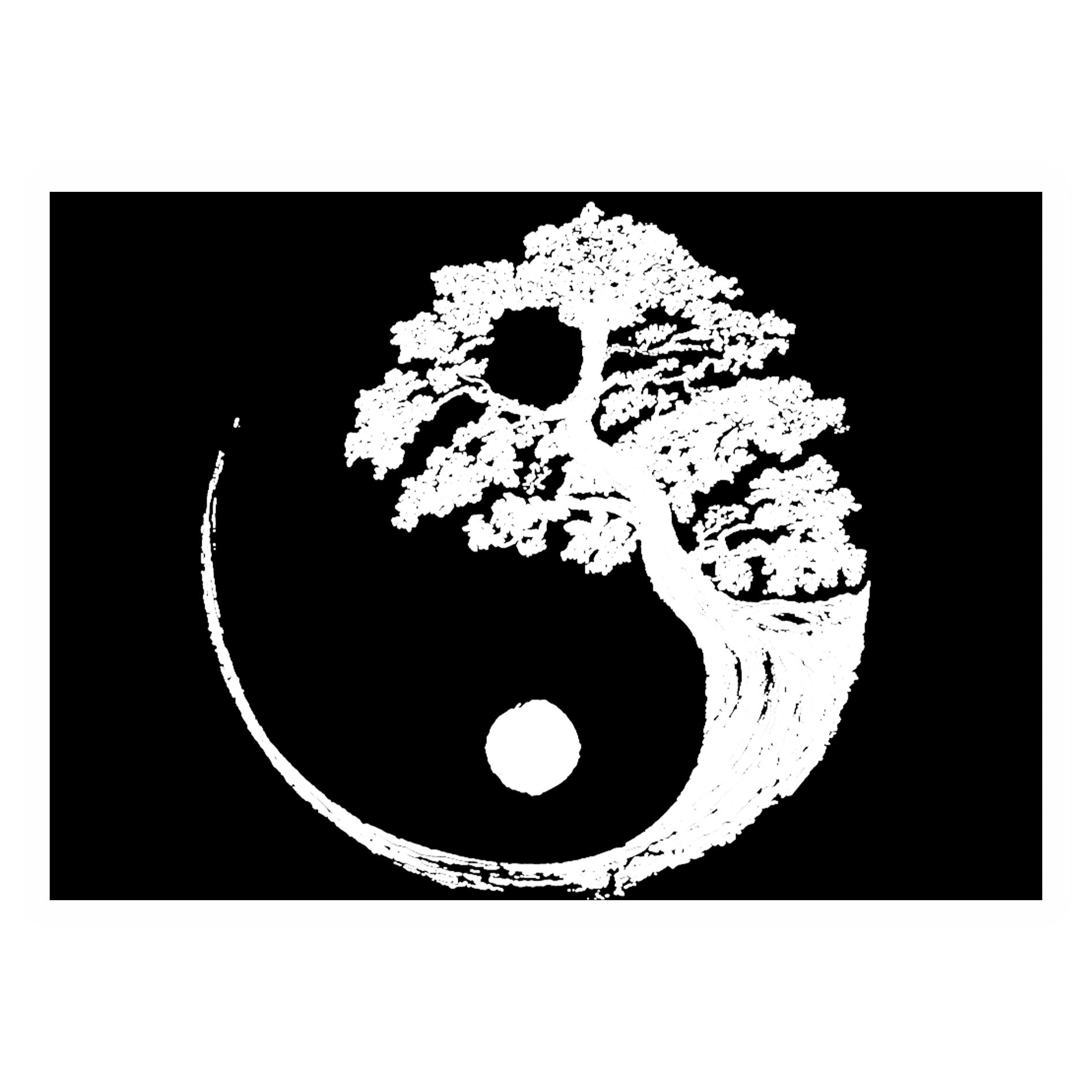 Yin Yang Epry Aluminium Bild.