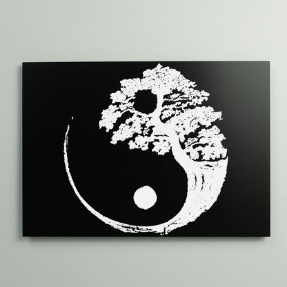 Yin Yang Epry Aluminium Bild.