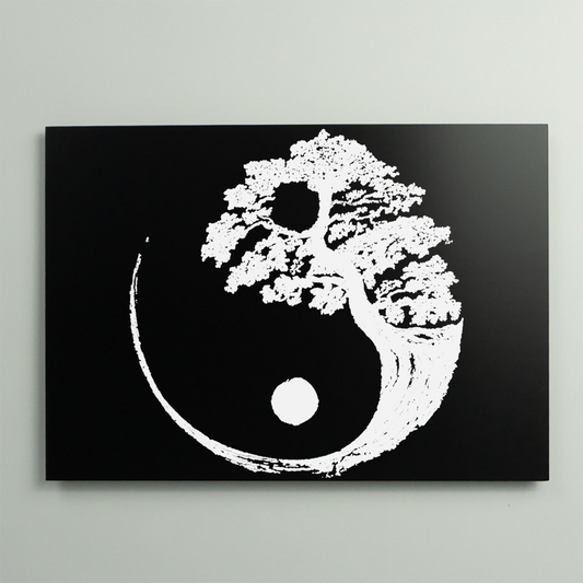 Yin Yang Epry Aluminium Bild.